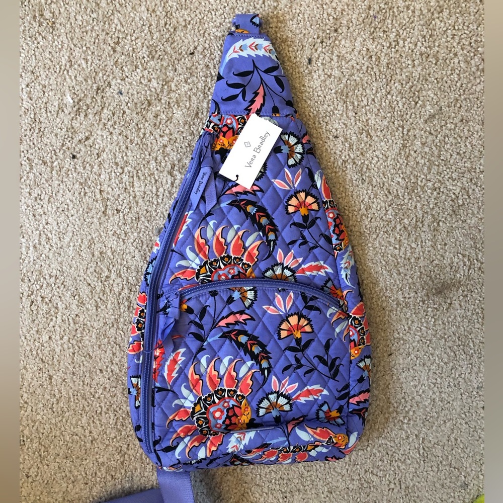 Vera Bradley Essential Sling Backpack- Mural Garden
